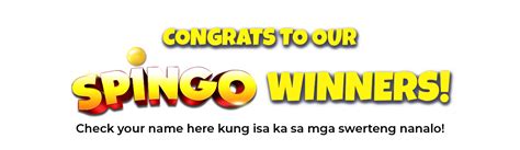 spingo winners list|SPINGO .